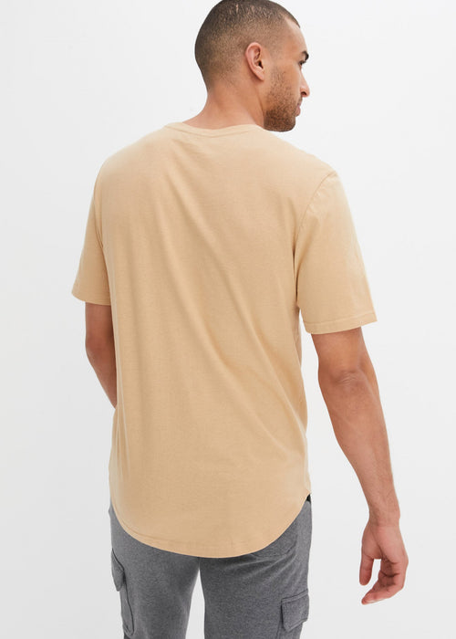 Duža T-shirt majica s okruglim rubom od organskog pamuka (2 komada)