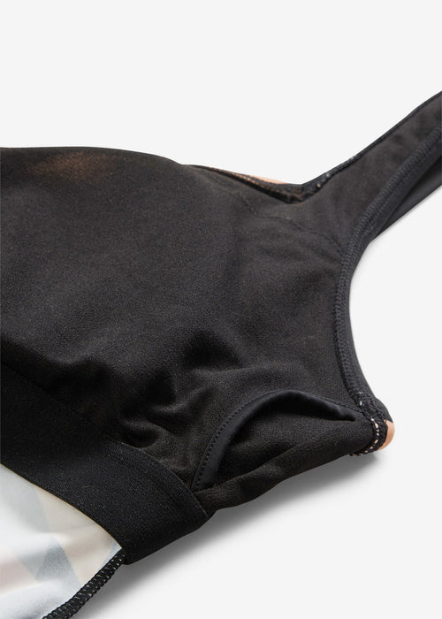 Dvodijelni tankini kupaći kostim s džepićem za prsnu protezu od recikliranog poliamida