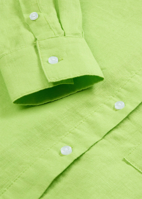 Široka bluza u kroju košulje od lana