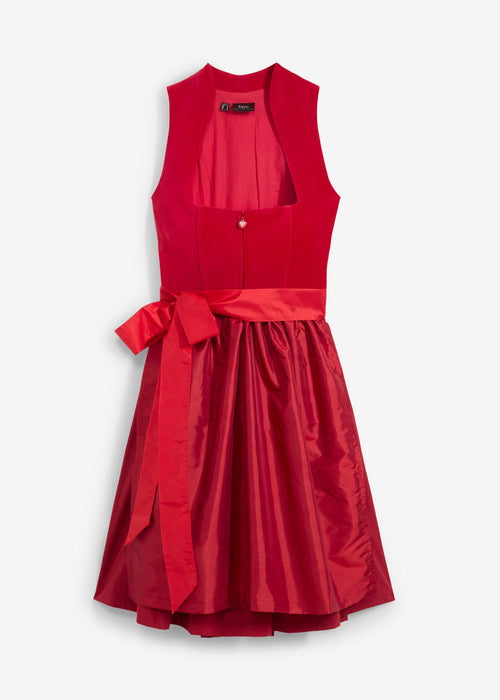 2-dijelni dirndl sa samtom midi dužine