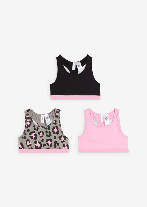 Bralette top s organskim pamukom za djevojčice (3 komada)