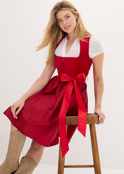 2-dijelni dirndl sa samtom midi dužine