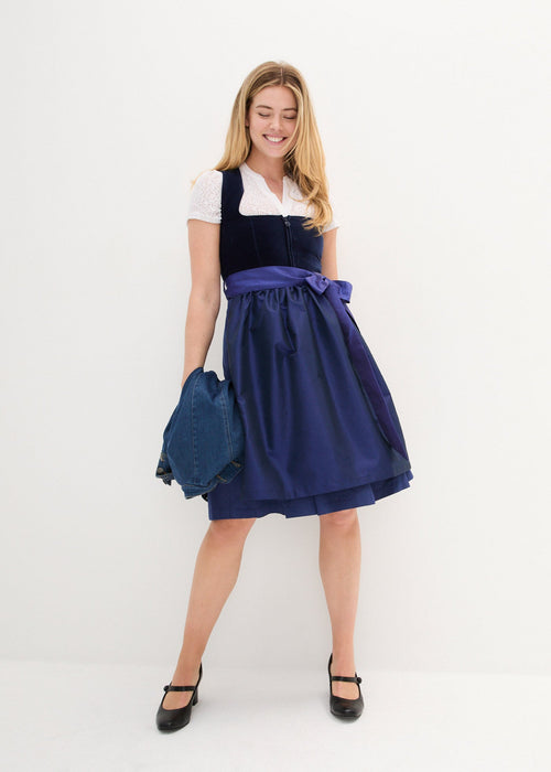 2-dijelni dirndl sa samtom midi dužine