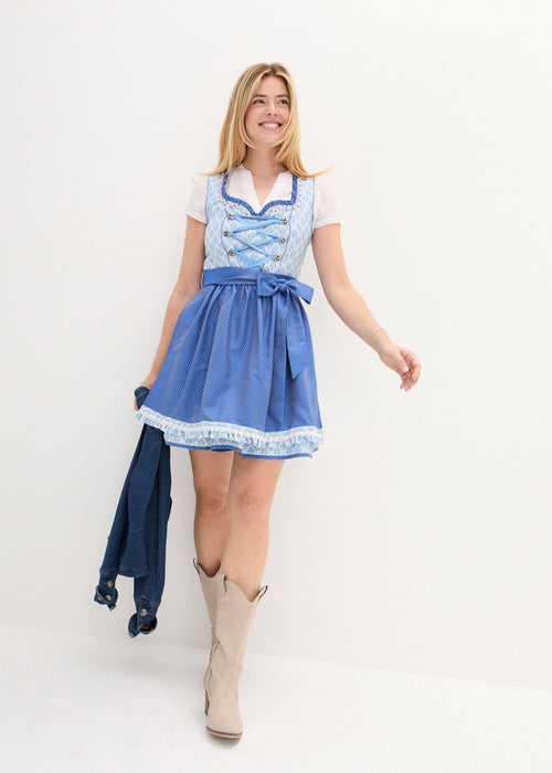 2-dijelni dirndl s pregačom do koljena
