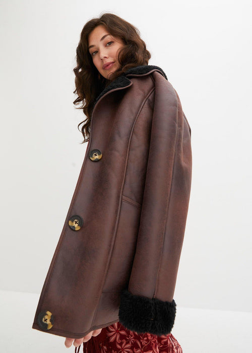 Shearling jakna s džepovima