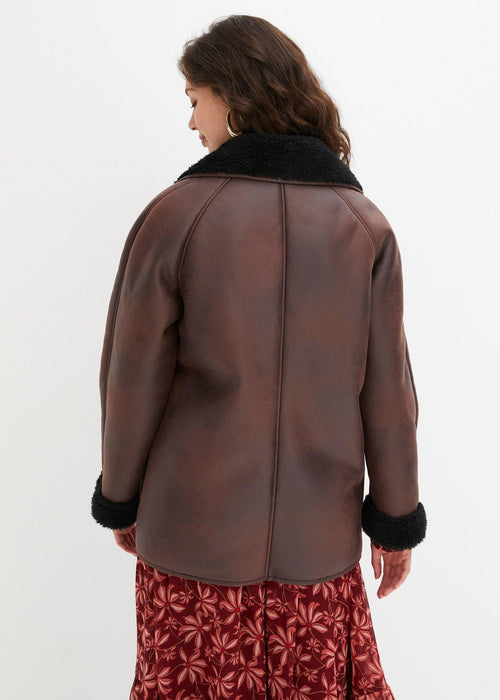 Shearling jakna s džepovima