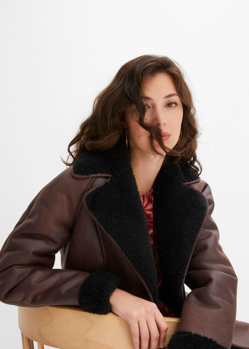 Shearling jakna s džepovima