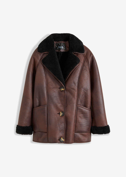 Shearling jakna s džepovima