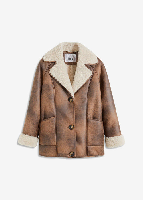 Shearling jakna s džepovima