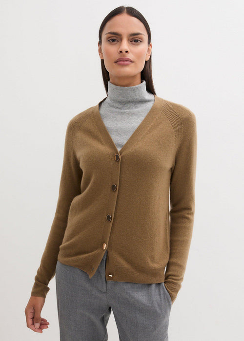 Pletena vesta s udjelom kašmira prema Good Cashmere Standard®-u