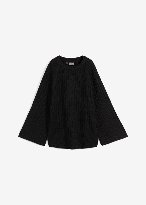 Oversize pulover s pletenicama