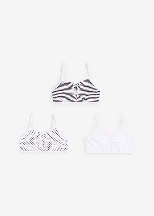 Bralette top s organskim pamukom za djevojčice (3 komada)