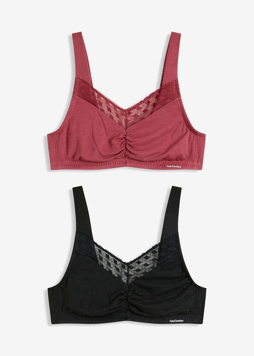 Feel Comfort bralette grudnjak od mekanog materijala (2 komada)