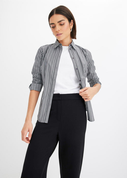 Prugasta bluza s trakom za vezanje