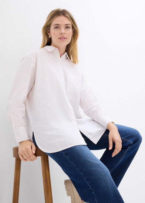 Prugaste bluza u kroju košulje
