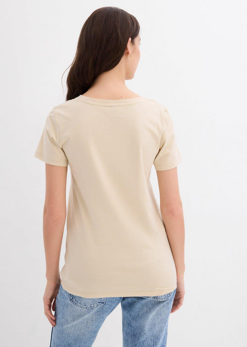 T-shirt majica s V izrezom bez šavova iz kolekcije Essential