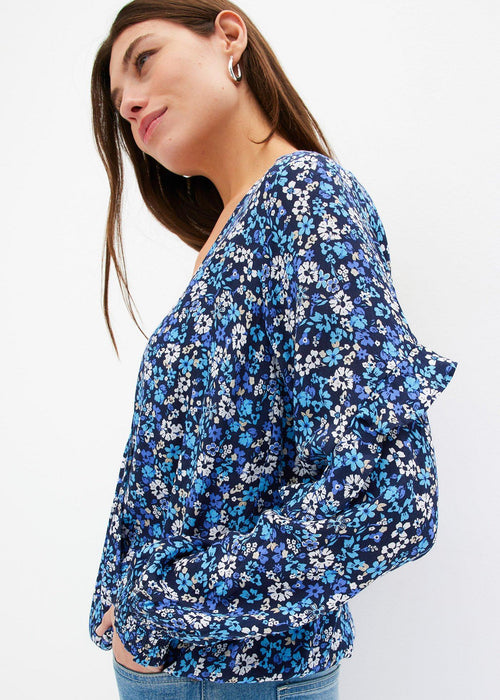 Bluza s uzorkom s volanima