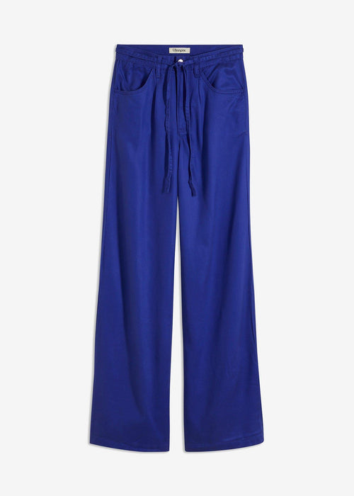 Hlače s naborima u struku od TENCEL™ lyocella s vezicom