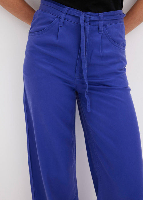 Hlače s naborima u struku od TENCEL™ lyocella s vezicom