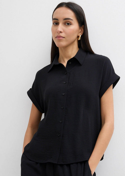 Oversize bluza od krepa sa strukturom