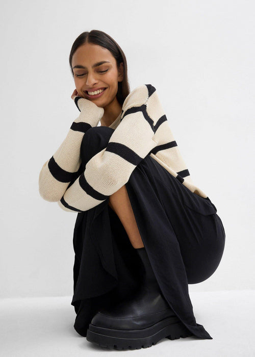 Oversize fino pleteni pulover