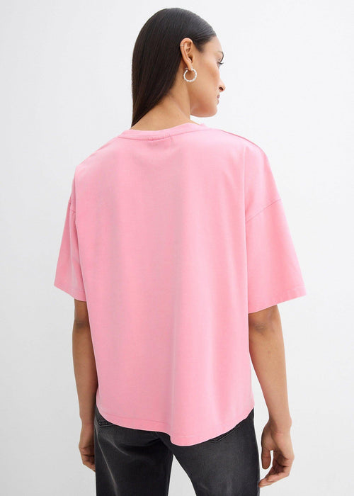 Oversize majica od mekanog materijala s udjelom pamuka