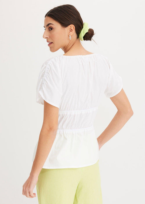 Bluza bez rukava s naborima