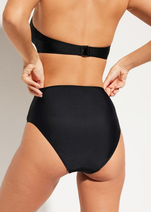 Bikini gaćice s visokim strukom i visokim izrezom