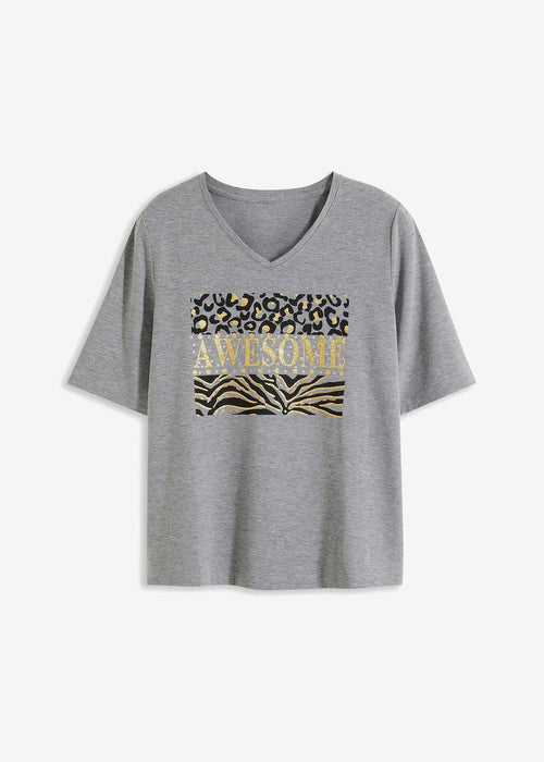 T-shirt sa sjajnim printom