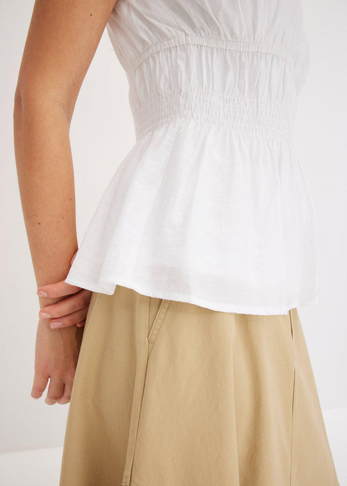 Bluza bez rukava od mekane mješavine materijala s pamukom