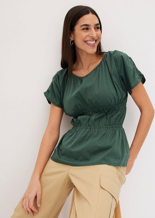 Bluza bez rukava s naborima