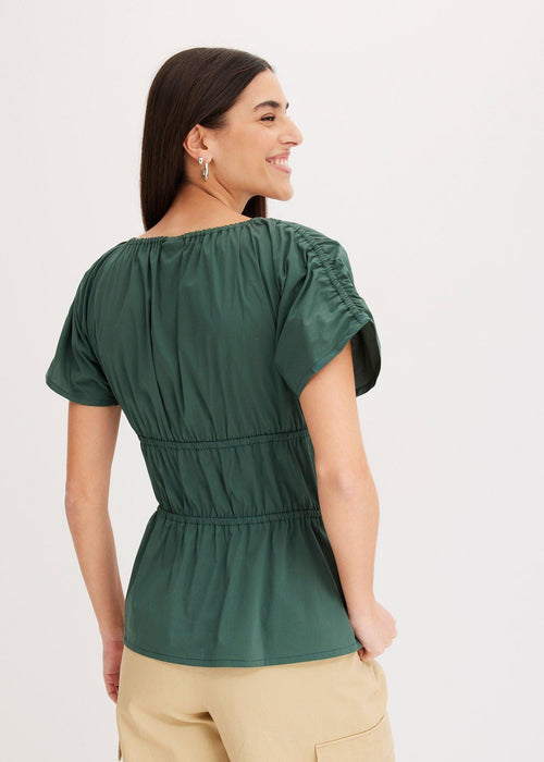Bluza bez rukava s naborima