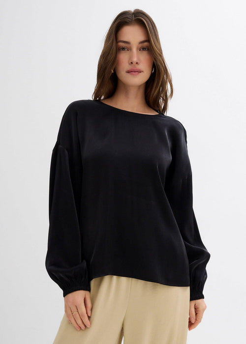 Oversize bluza s vezicama od materijala s udjelom viskoze
