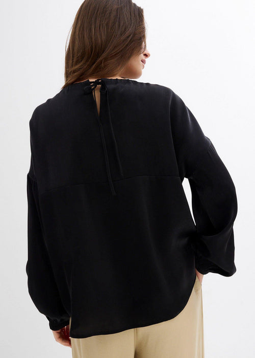 Oversize bluza s vezicama od materijala s udjelom viskoze