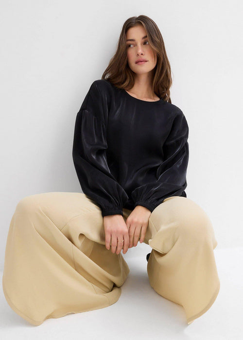 Oversize bluza s vezicama od materijala s udjelom viskoze
