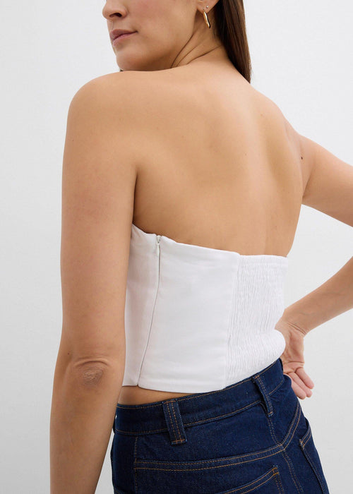 Bluza bez rukava u stilu korzeta