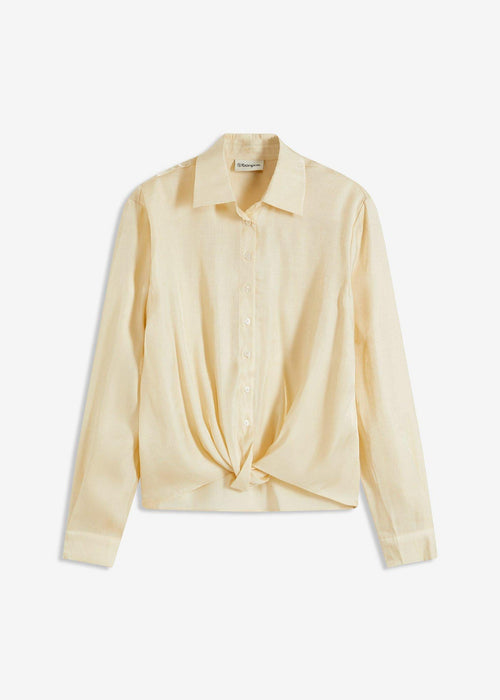 Bluza s laganom sjajem i čvorom