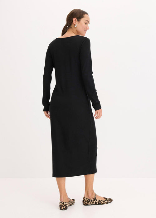 Rebrasta midi haljina