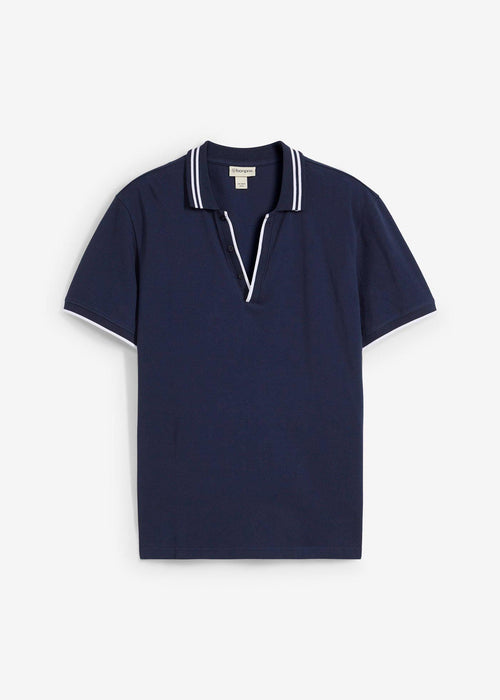 Polo majica s V izrezom od pikea