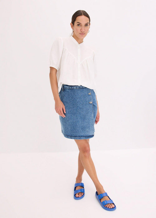 Bluza s kratkim rukavima od muslina