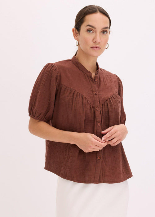 Bluza s kratkim rukavima od muslina