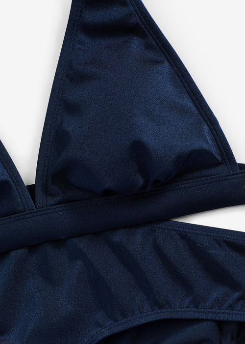 Dvodijelni bikini kupaći kostim od sjajnog materijala