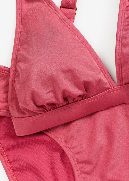 Dvodijelni bikini kupaći kostim od sjajnog materijala