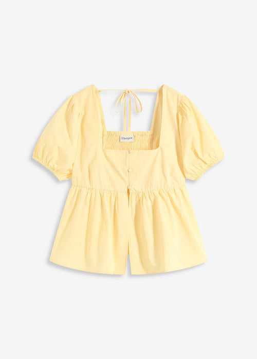 Bluza s balon rukavima i gumbima