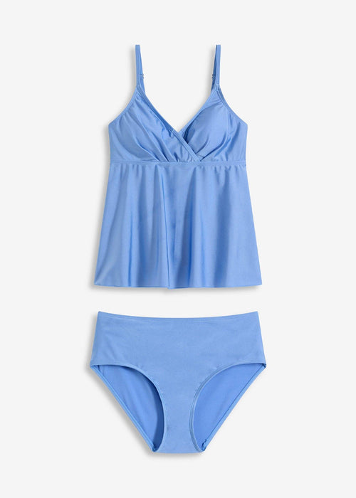 Dvodijelni tankini kupaći kostim od sjajnog materijala