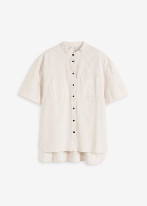 Bluza u kroju košulje od fine mješavine materijala s udjelom viskoze