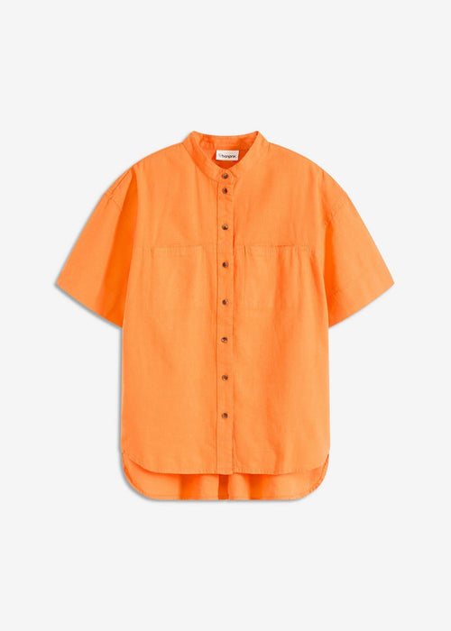 Bluza u kroju košulje od fine mješavine materijala s udjelom viskoze