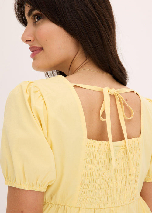Bluza s balon rukavima i gumbima