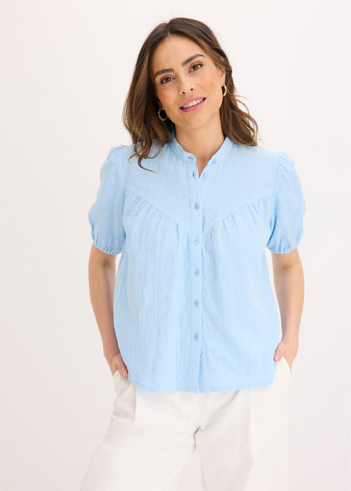 Bluza s kratkim rukavima od muslina