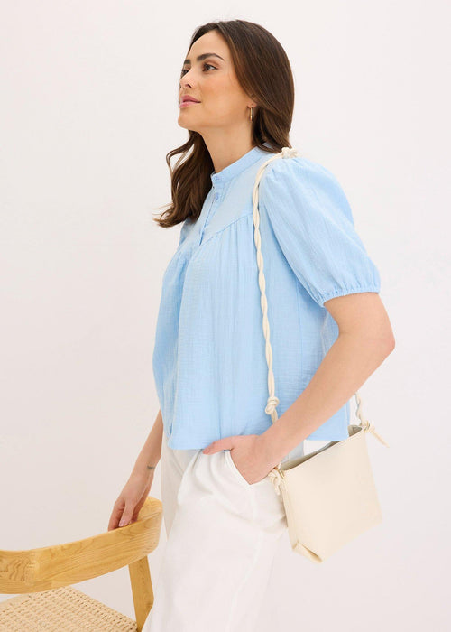 Bluza s kratkim rukavima od muslina